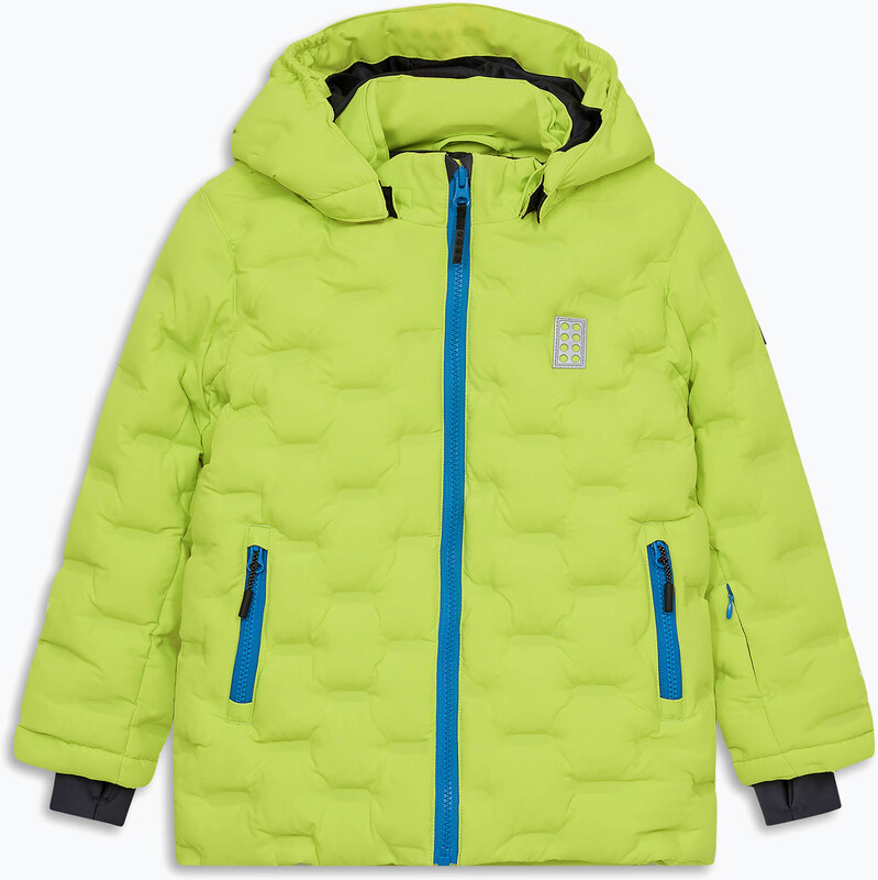 Dětská lyžařská bunda LEGO Lwjipe 706 lime green/blue