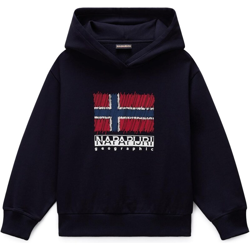 NAPAPIJRI Mikina K B-Adige H modrá / červená / černá / bílá