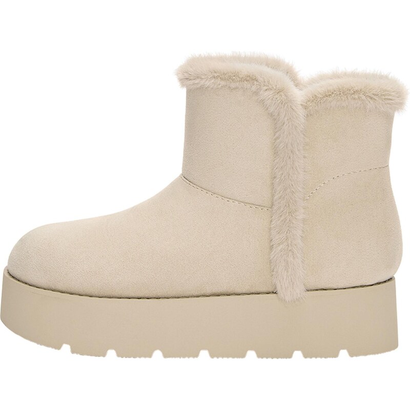 Pull&Bear Kozačky béžová