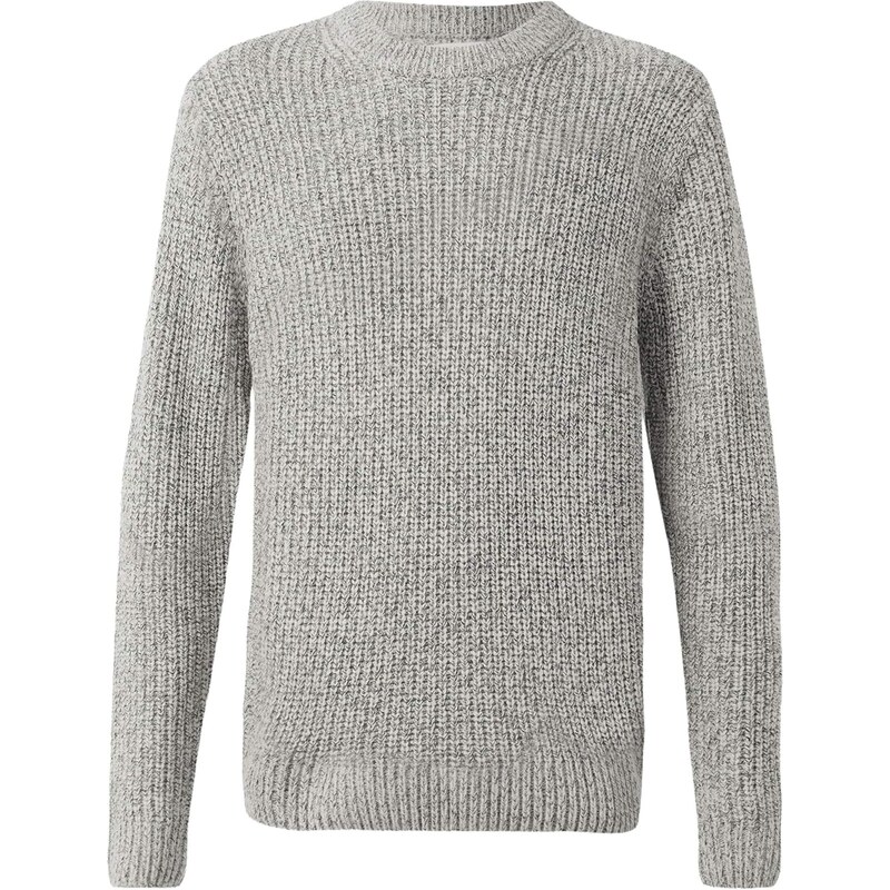 JACK & JONES Svetr JORBLEECKER černá / offwhite