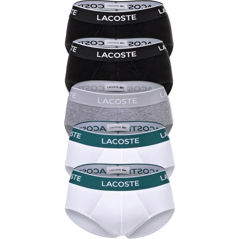 LACOSTE Slipy šedá / petrolejová / černá / bílá
