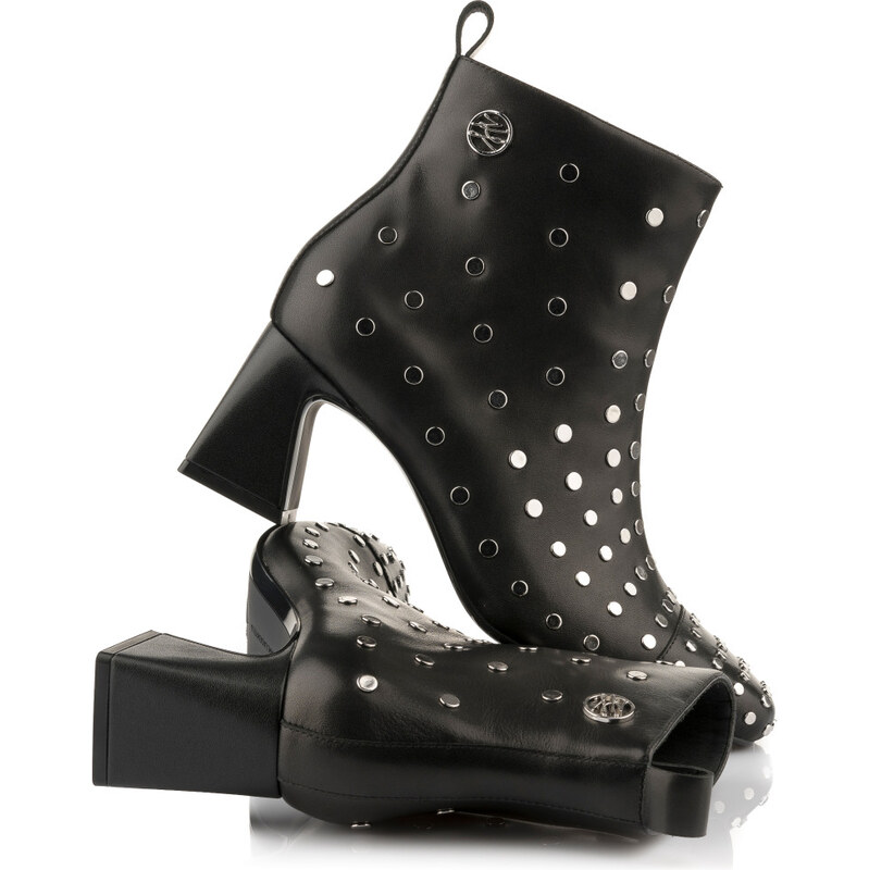 KOTNÍKOVÁ OBUV KARL LAGERFELD BEATA STUDS ANKLE ZIP