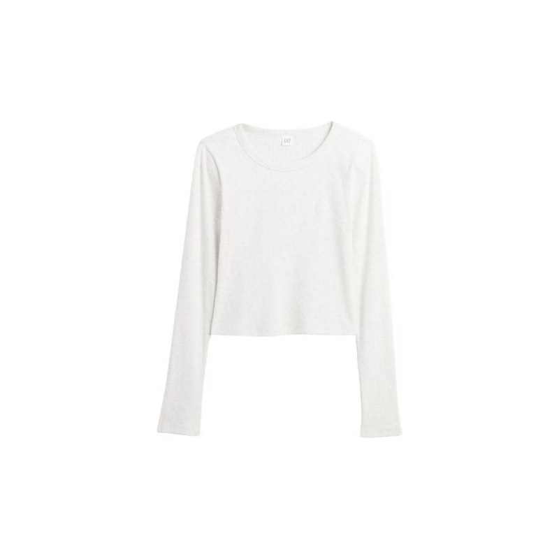 GAP V-JPN LS RIB TEE Dámské crop tričko