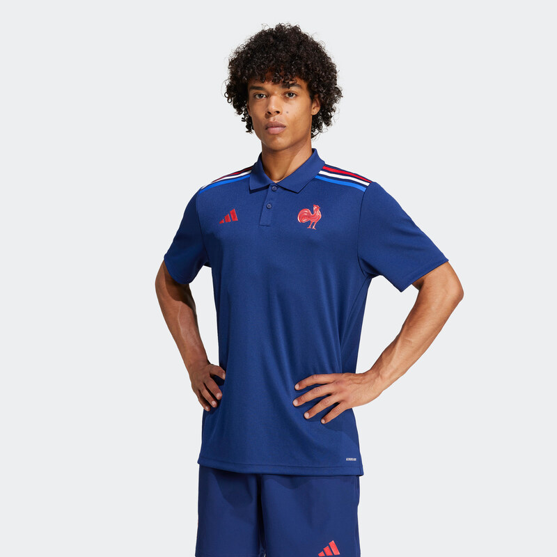 ADIDAS Ragbyové polo tričko pro fanoušky francouzského národního