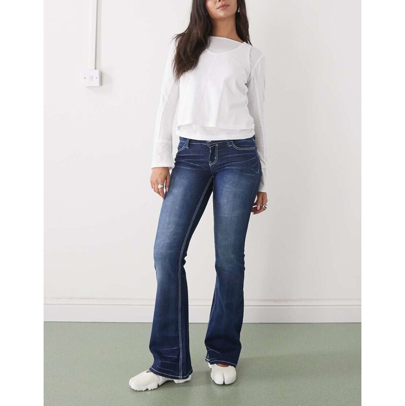 Cheap Monday Booty Bei stretch low waist bootcut jeans with 109141468