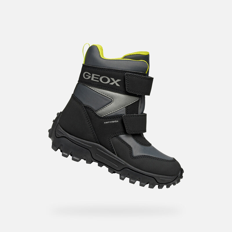 Šedá chlapecká kotníková obuv Geox Himalaya B ABX - Kluci