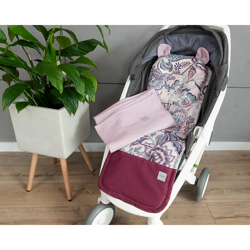 Baby Nellys 2-dílná sada do kočárku + dečka, Vafel + bavlna PREMIUM, 99890607