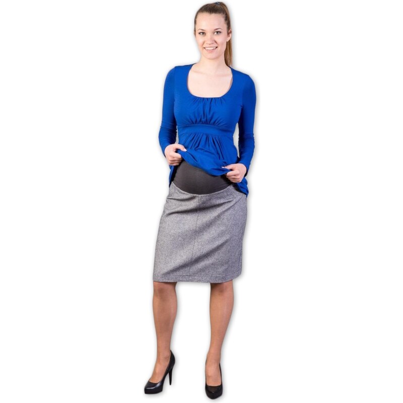 Gregx Dovoz EU Elegantní šaty - granátový melírek XL-XXL 99061826