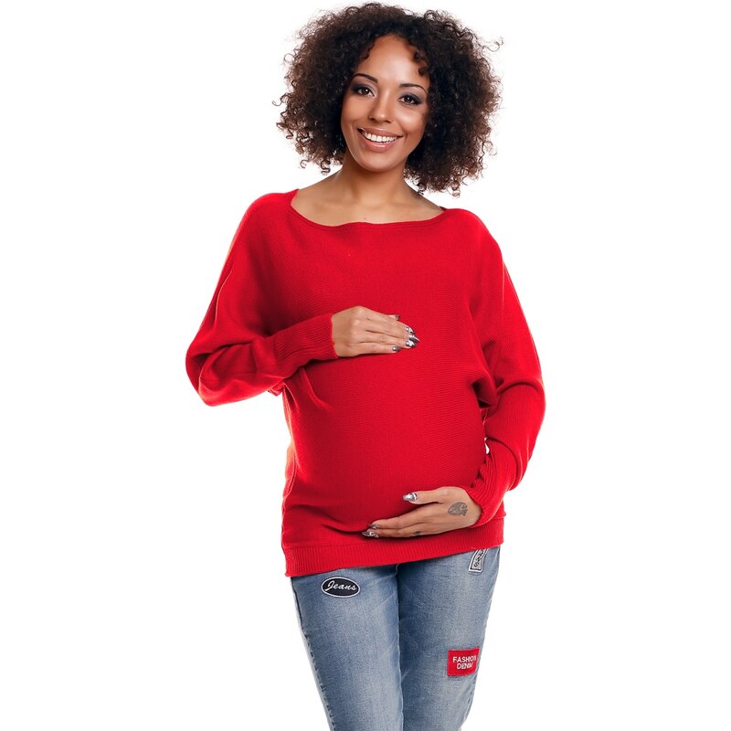 Be MaaMaa Svetřík, kimono Lora - červené 99059487