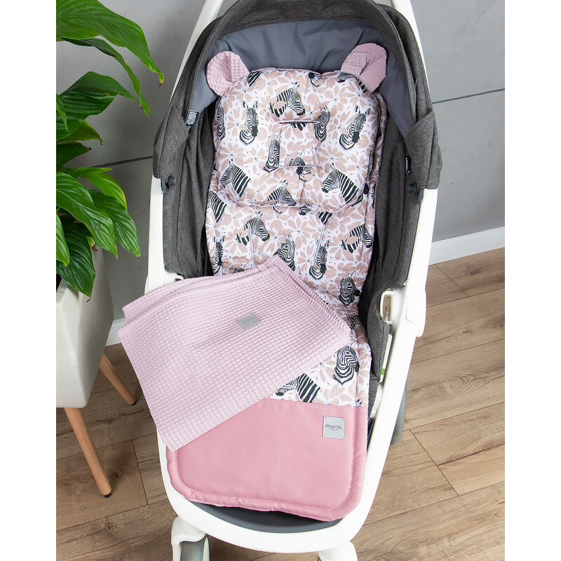 Baby Nellys 2-dílná sada do kočárku + dečka, Vafel + bavlna PREMIUM, 99844867