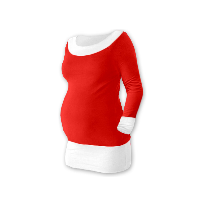 Be MaaMaa Těhotenska tunika DUO - červená/bílá 109351343