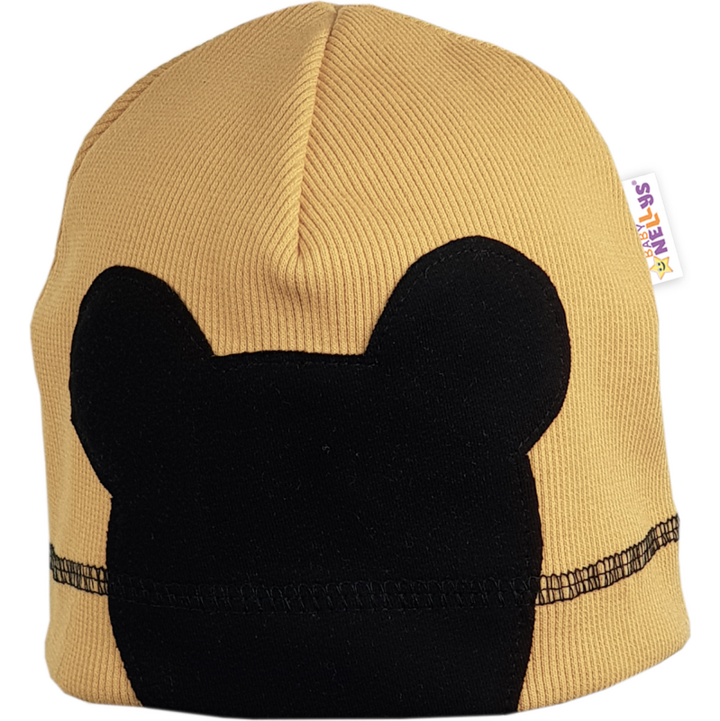 Baby Nellys Jarní, podzimní čepice Mouse, camel 99971363