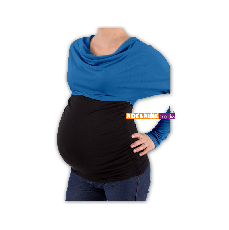 Be MaaMaa Těhotenská tunika VODA DUO - tm.modrý-černý 109335124