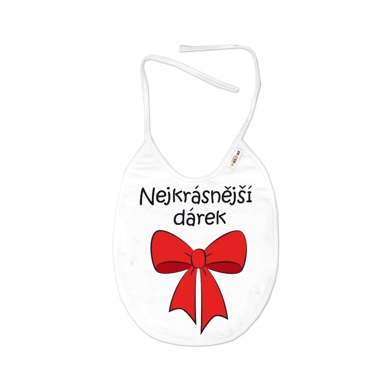 Baby Nellys Nepromokavý bryndáček, 24 x 27 cm - Nejkrásnější dárek - 99062073