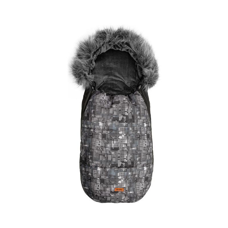 Prošívaný fusák s kožešinou 100x45cm, SENSILLO OLAF DOTS - grafit 99844377