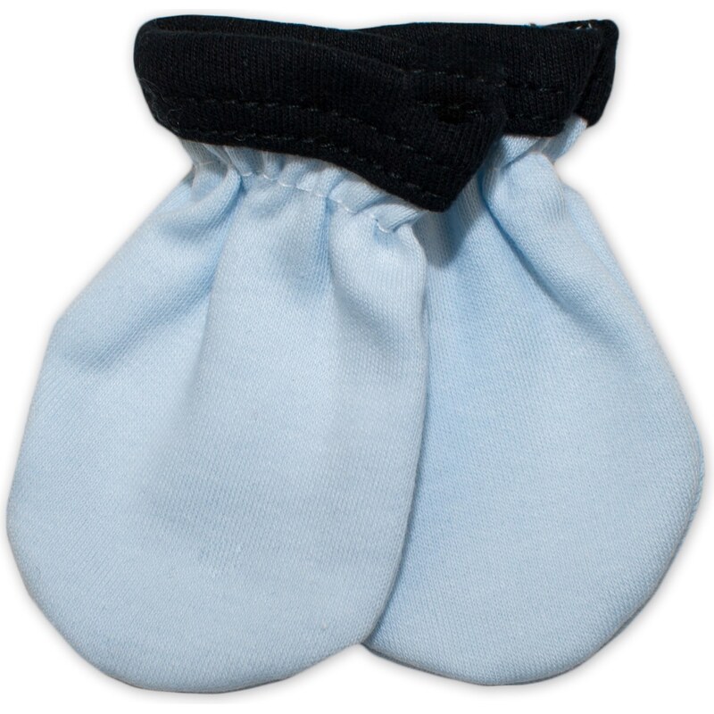Baby Nellys Kojenecké rukavičky Little prince - modré, vel. 56/62 100729038