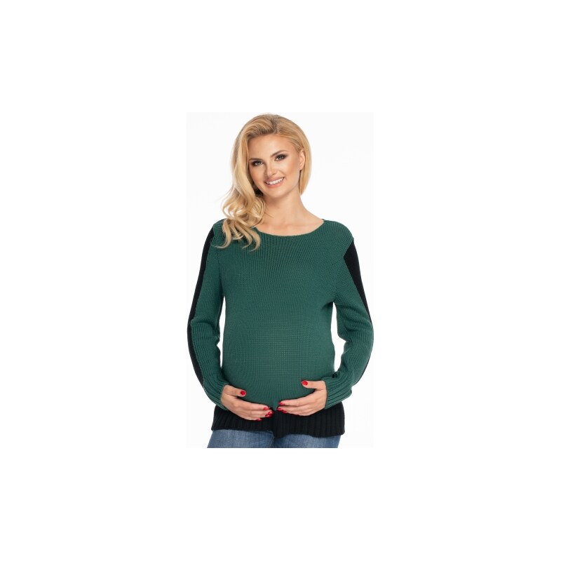 Be MaaMaa Těhotenský svetr - zeleno/černý 99059873
