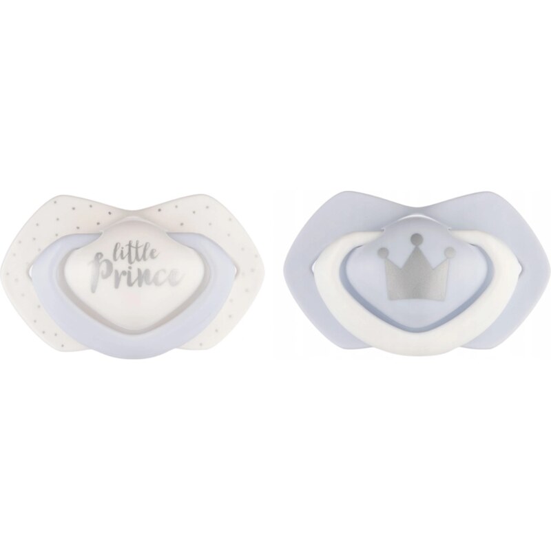 Canpol Babies 2 ks symetrických silikonových dudlíků, 0-6m, Little 99844746
