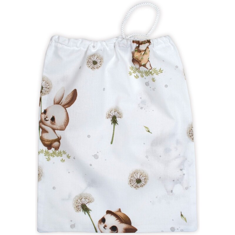 Baby Nellys Pytlík na přezůvky 40x32cm, bavlna, Kocourek a pampeliška 108245829