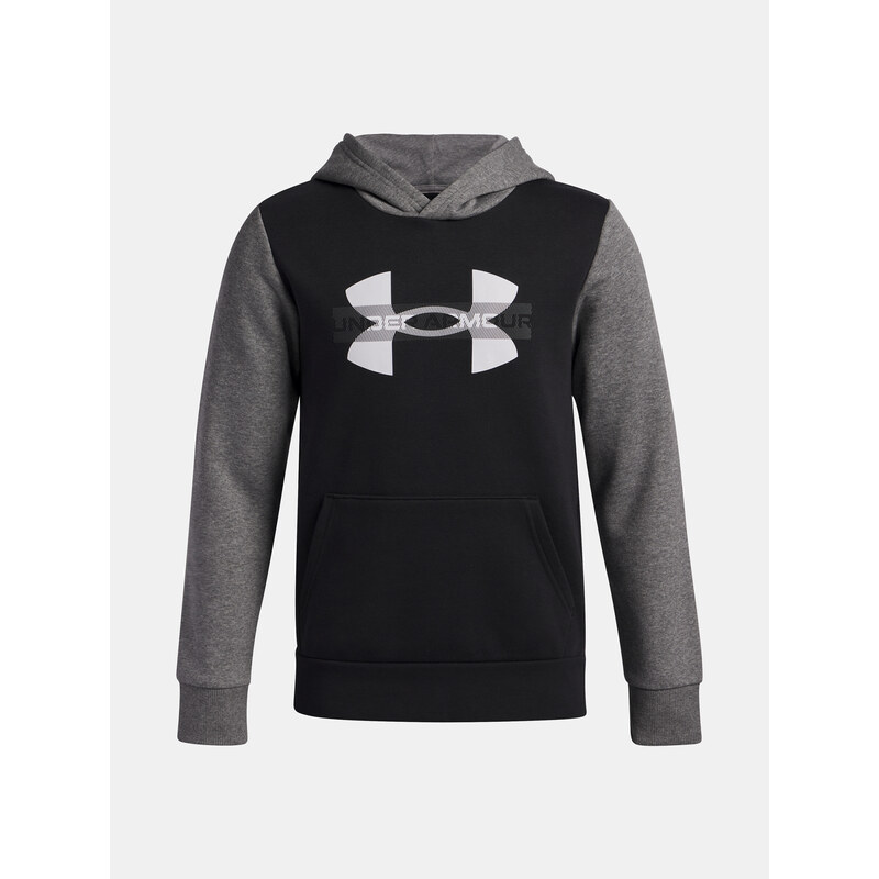 Chlapecká mMikina Under Armour UA Rival Flc Cblck Grphc HD-BLK -