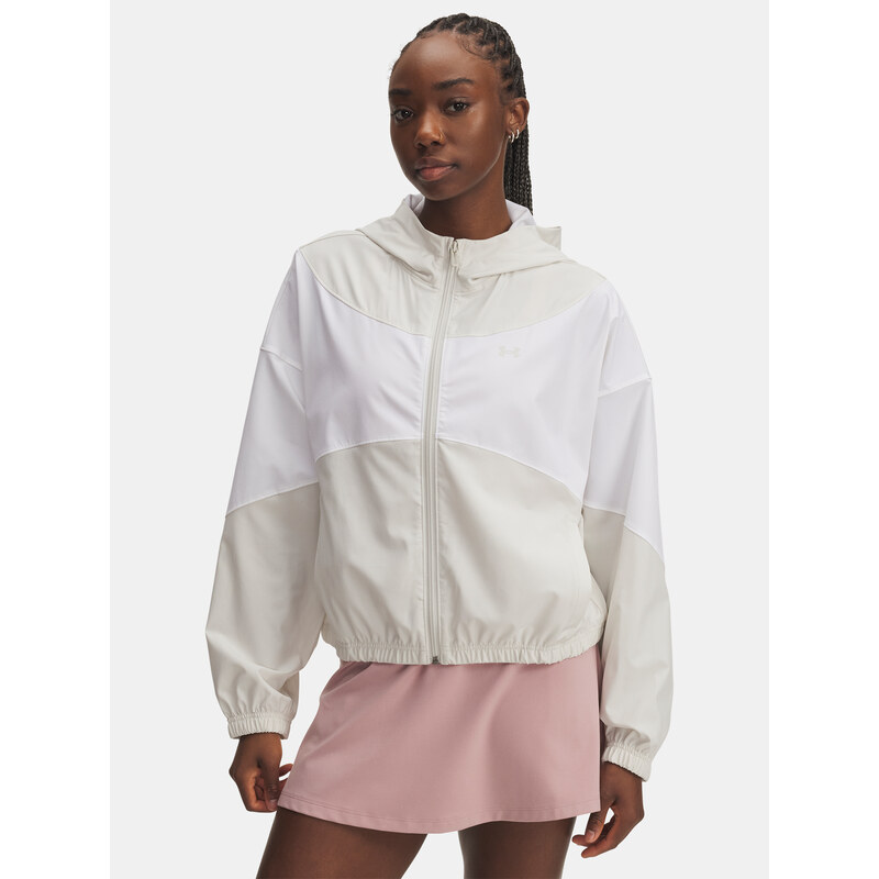 Dámská bunda Under Armour UA Rival Woven Jkt HD-WHT - Dámské 109294316