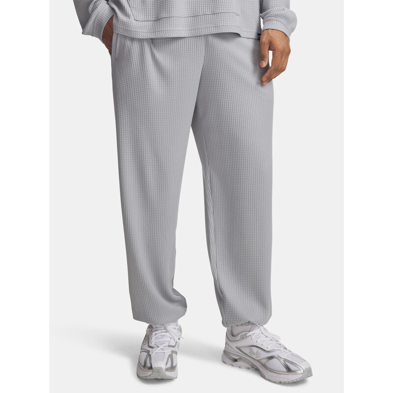 Pánské tepláky Under Armour UA Rival Waffle Jogger-GRY - Pánské