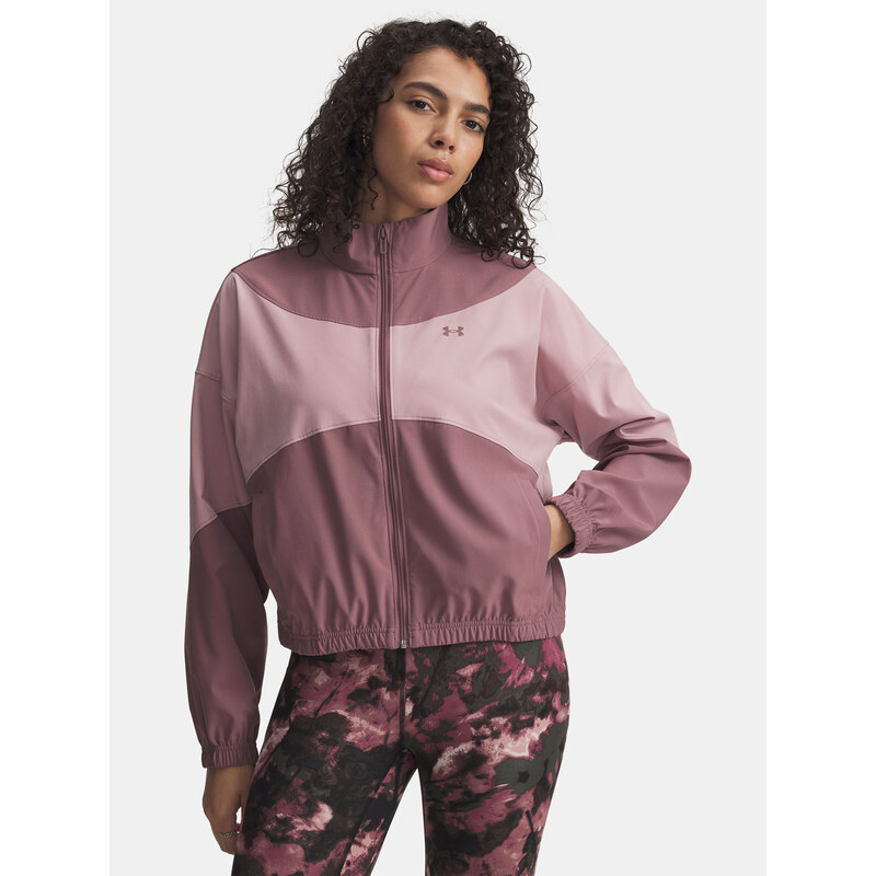 Dámská bunda Under Armour UA Rival Woven Jacket-BRN - Dámské 109294367
