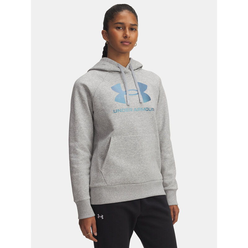 Dámská mMikina Under Armour UA Rival Flc Shimmer Hdy-GRY -