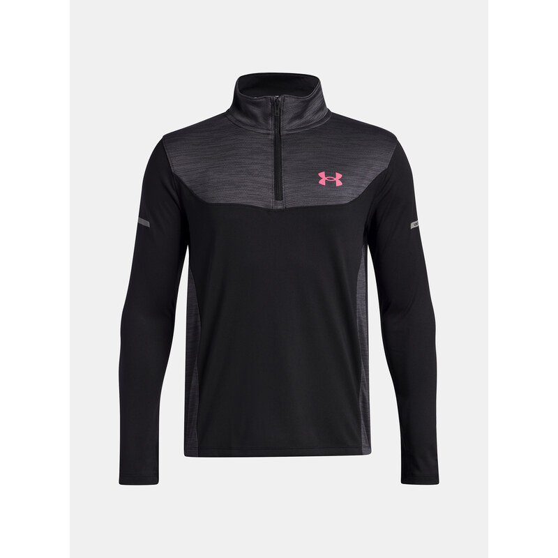 Chlapecké tričko Under Armour UA Tech Utility 1/4 Zip-BLK -