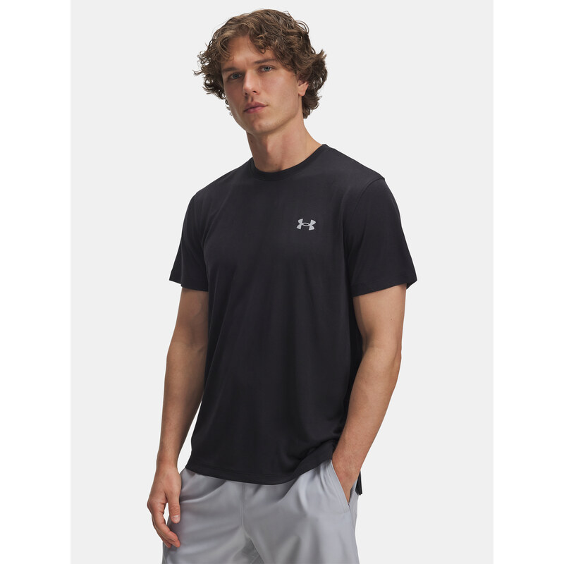 Pánské tričko Under Armour UA Launch Camo SS-BLK - Pánské