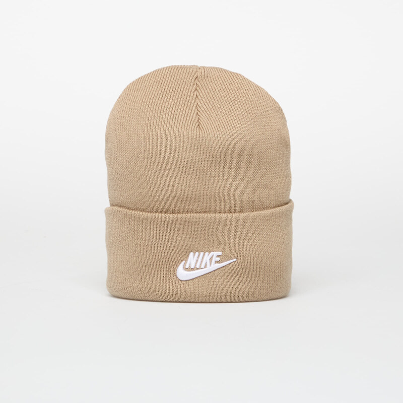 Čepice Nike Peak Futura Beanie Khaki/ White Universal