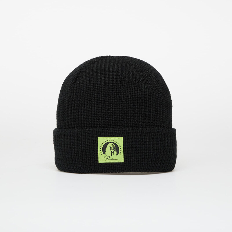 Čepice PLEASURES Critic Beanie Black Universal