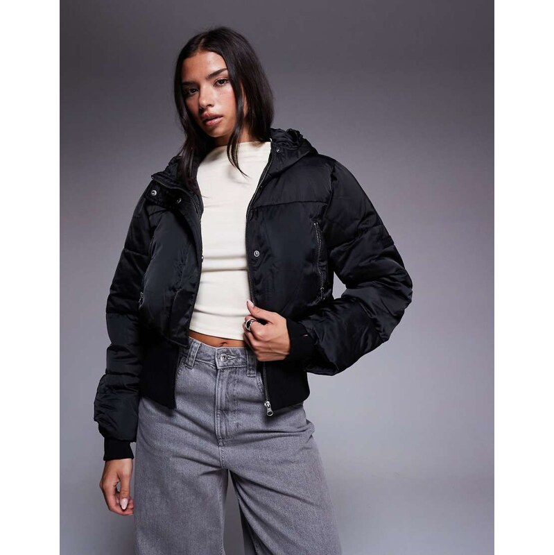 ASOS Weekend Collective Weekend Collective cropped padded coat with 109149172
