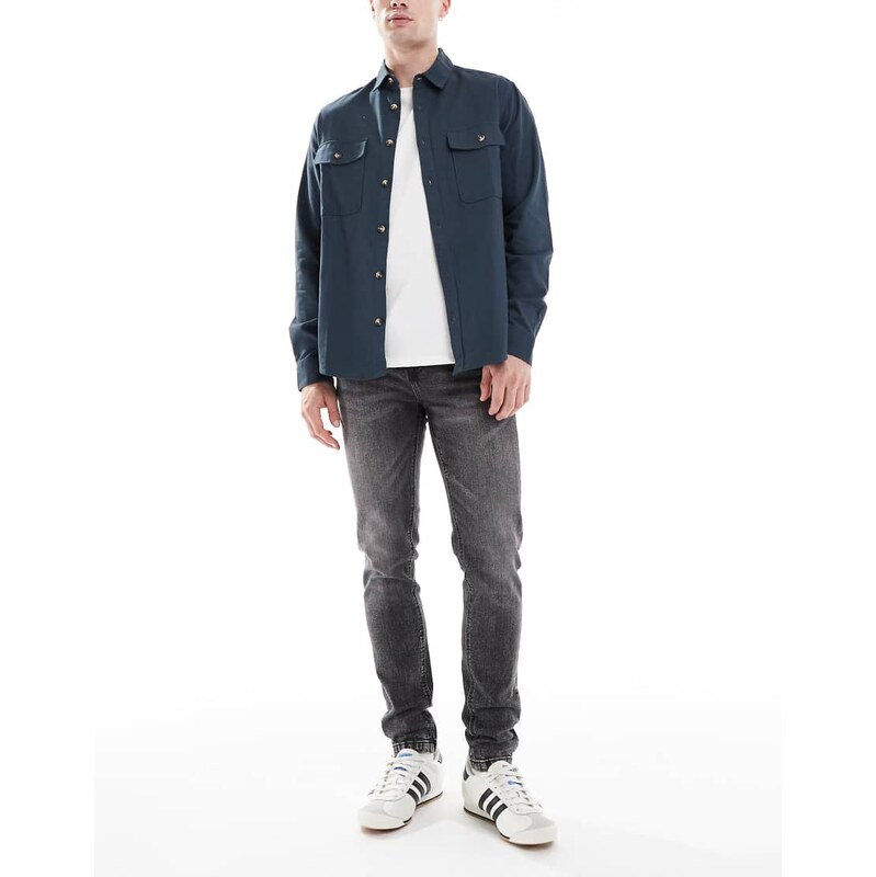 ASOS DESIGN skinny jeans in washed grey