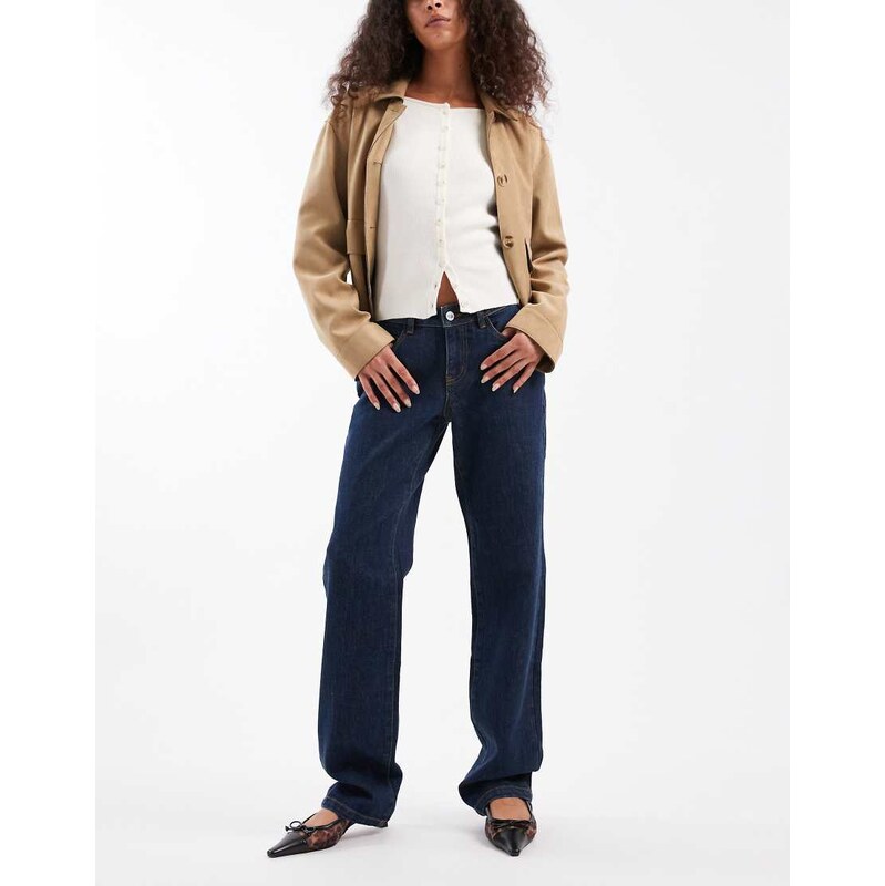 WeWoreWhat 90s straight leg jeans in dark blue wash