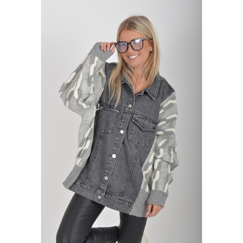 Enjoy Style Atypická džínová bunda ES5823