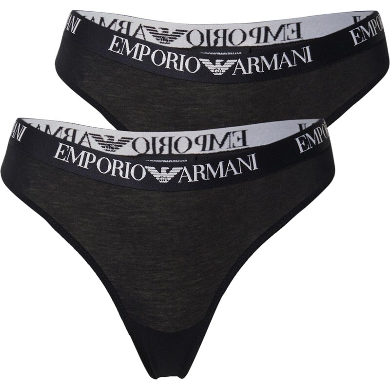 Emporio Armani Tanga černá / bílá 109136138