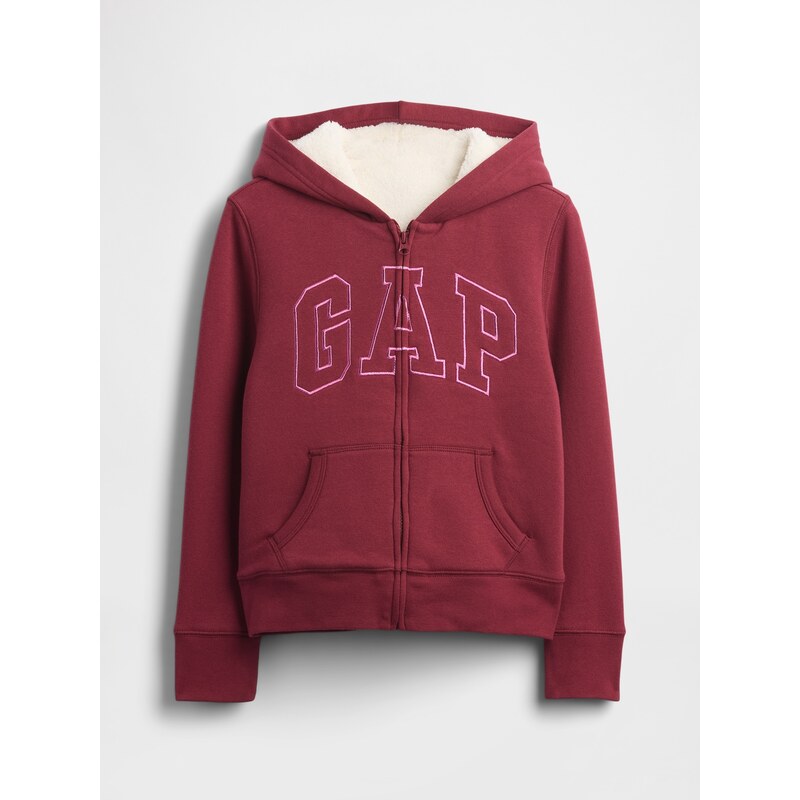 GAP Dětská zateplená mMikina Logo Fleece - Holky