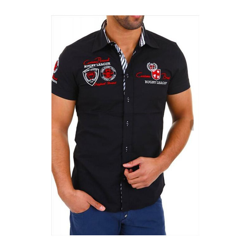CARISMA košile pánská 9002 krátký rukáv slim fit