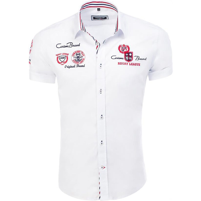 CARISMA košile pánská 9002 krátký rukáv slim fit