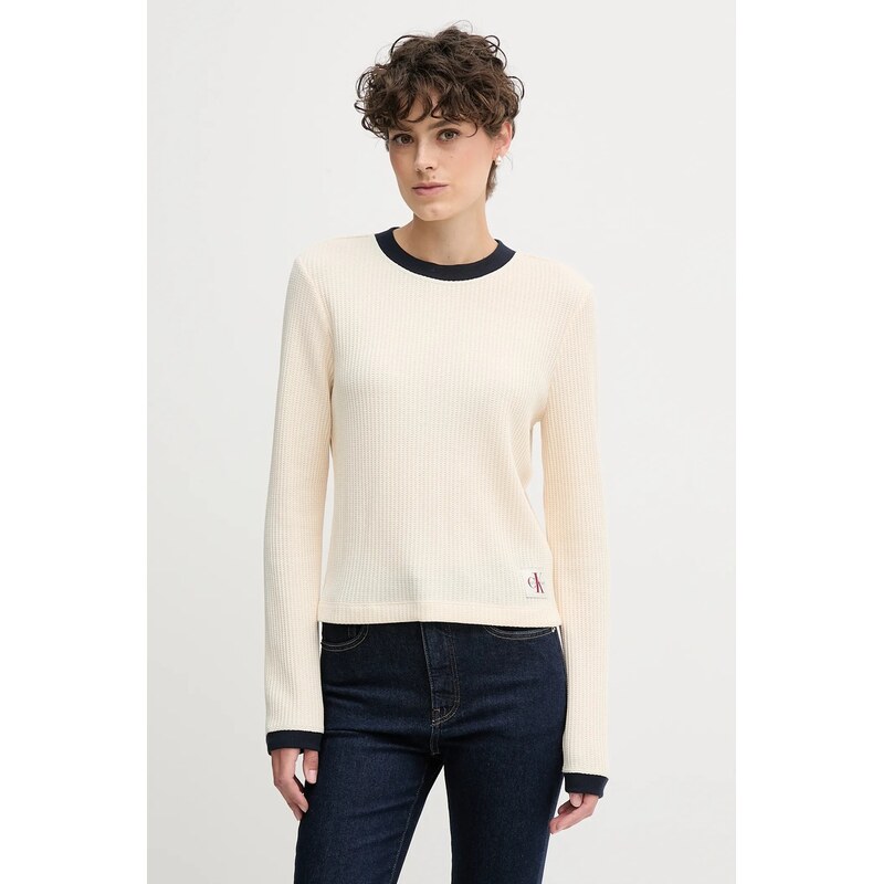 Calvin Klein Jeans Tričko s dlouhým rukávem Calvin Klein Jeans