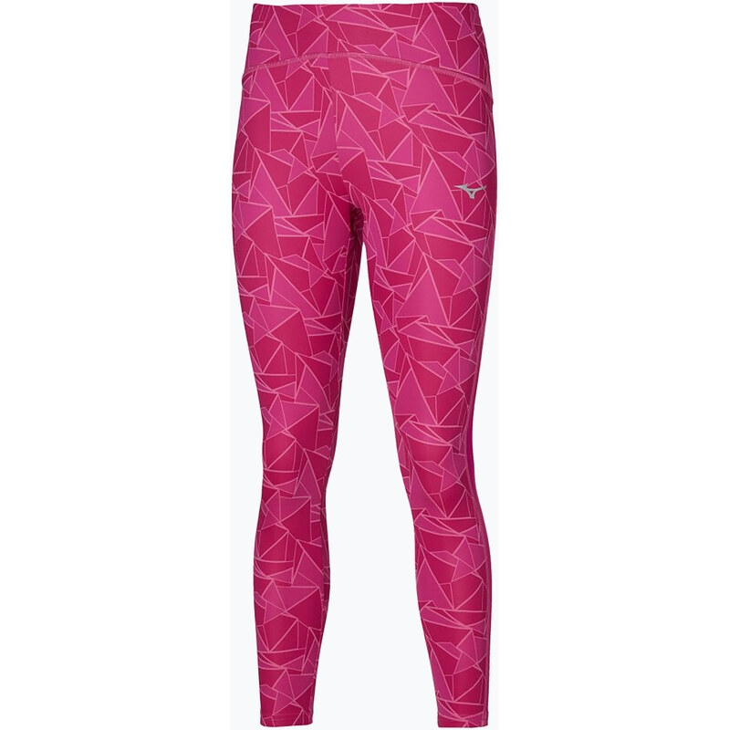 Dámské běžecké legíny Mizuno 7/8 Printed pink peacock