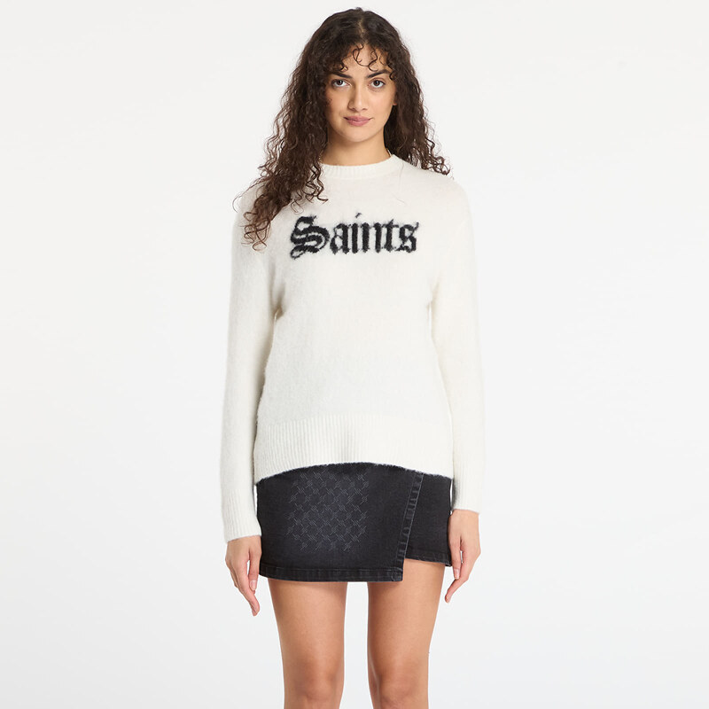 Svetr AllSaints Saints Crew Chalk White/ Black L