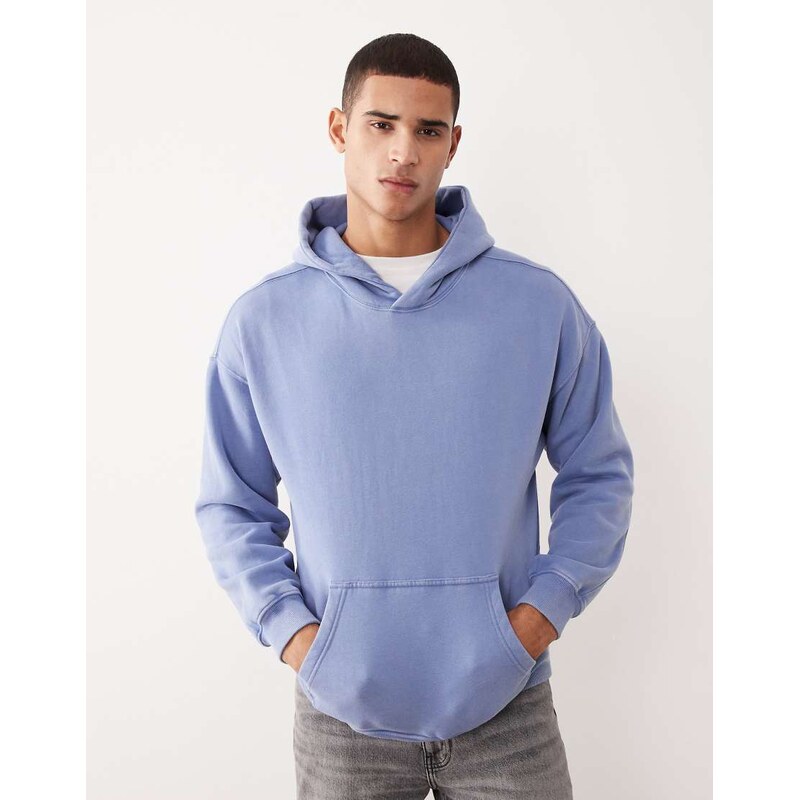 Abercrombie & Fitch essential front pocket hoodie in blue 109173131