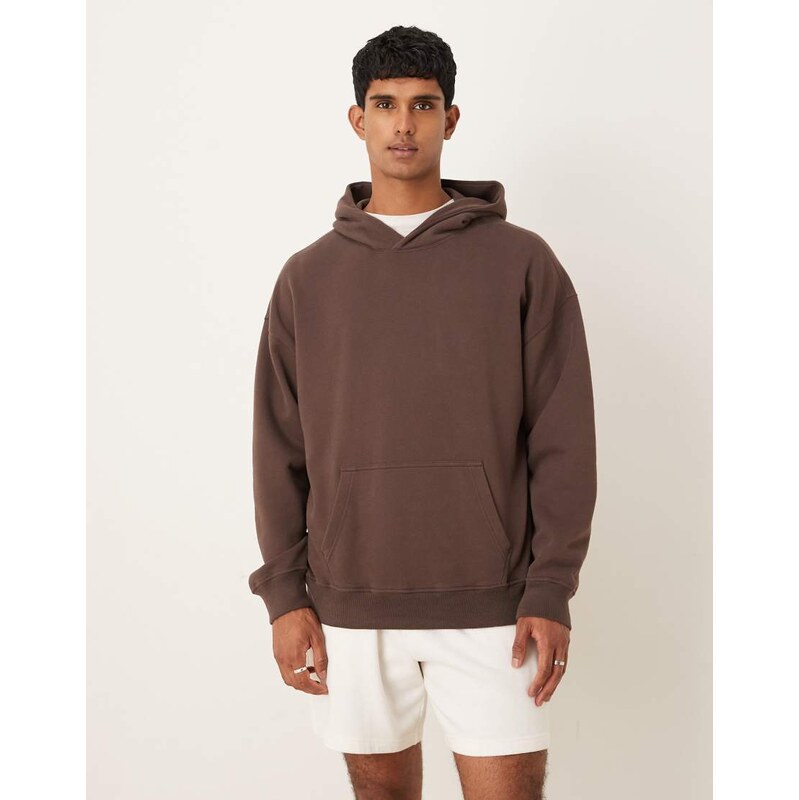 Abercrombie & Fitch front pocket hoodie in brown