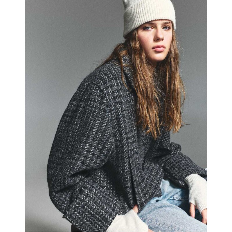 Pull&Bear Knit beanie in beige-Neutral