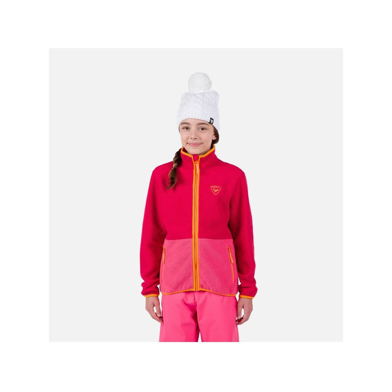 Rossignol Jr Alltrack Fleece mikina růžová 109175074