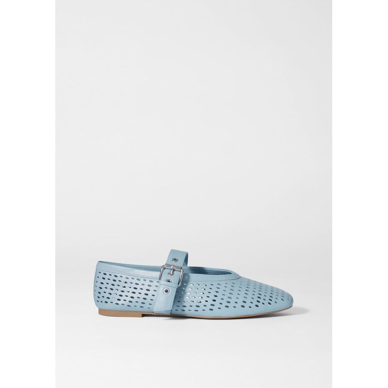 H&M - Mary-Jane baleríny - modrá 108131176