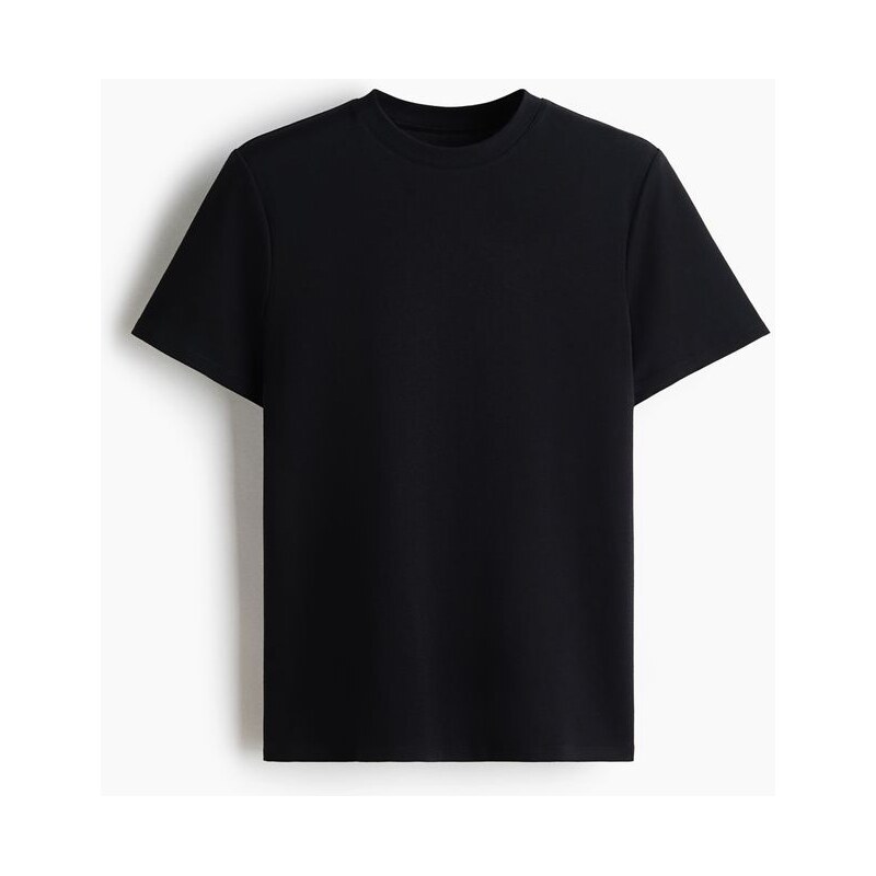 H&M - Tričko Cooling Regular Fit - Černá