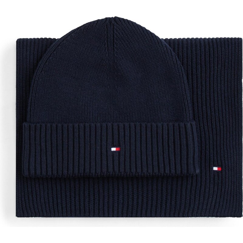 TOMMY HILFIGER Čepice tmavě modrá